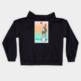 Rainbow Tarot The Hermit Kids Hoodie